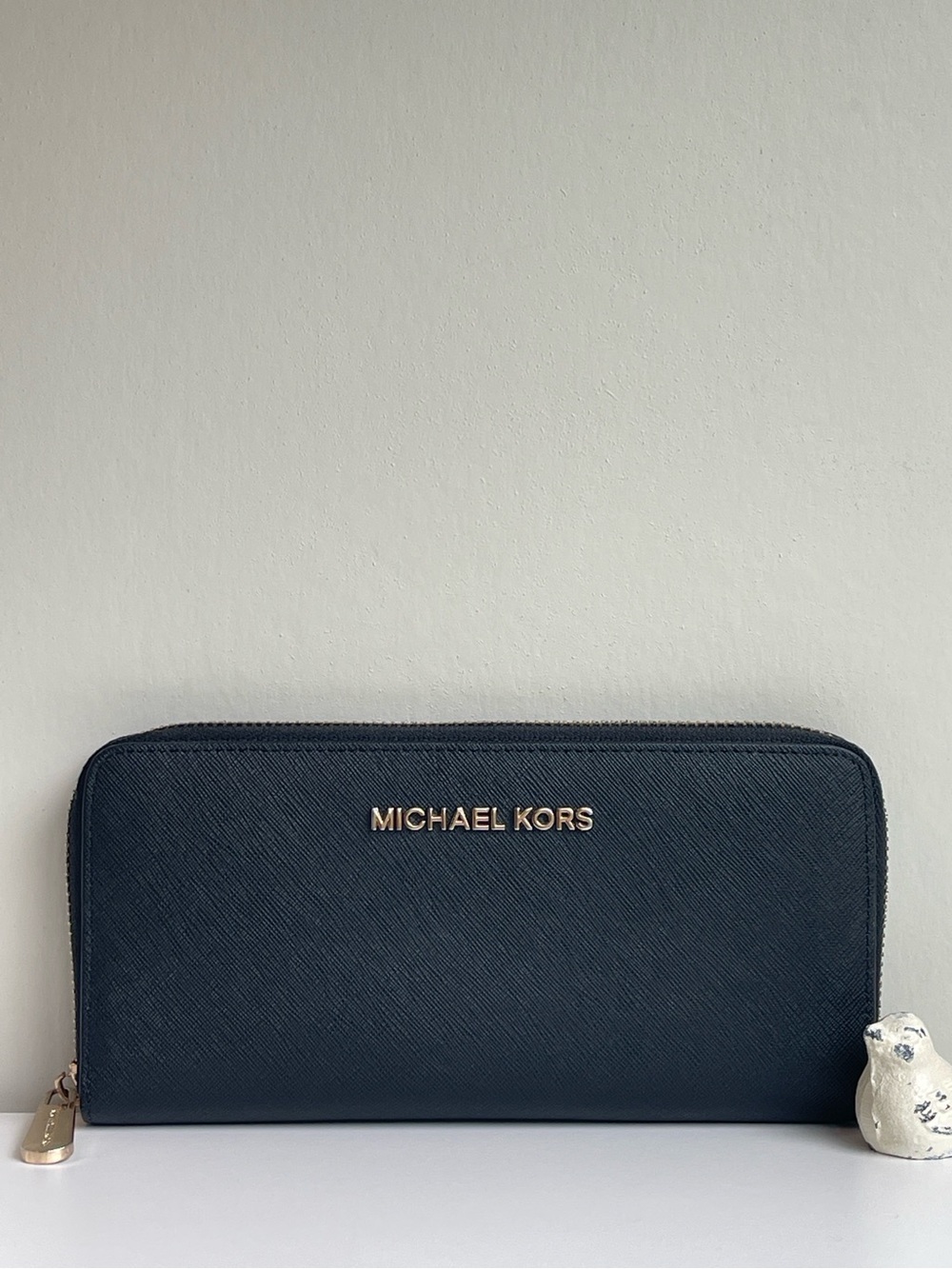 Micheal Kors Black Safianno Leather Wallet